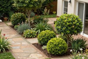 Dise&ntilde;o de jardines con arbustos y &aacute;rboles peque&ntilde;os para exteriores