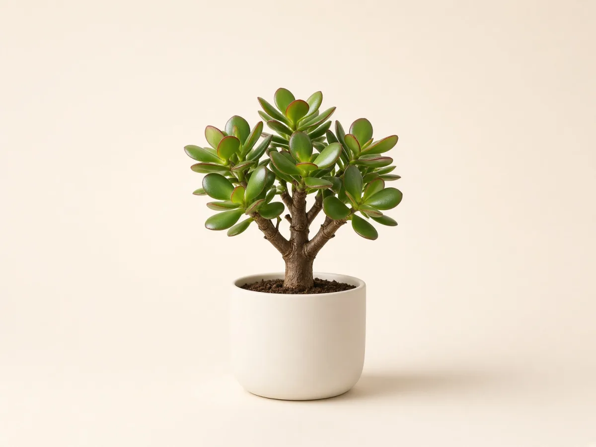 Árbol de jade (Crassula ovata) en maceta