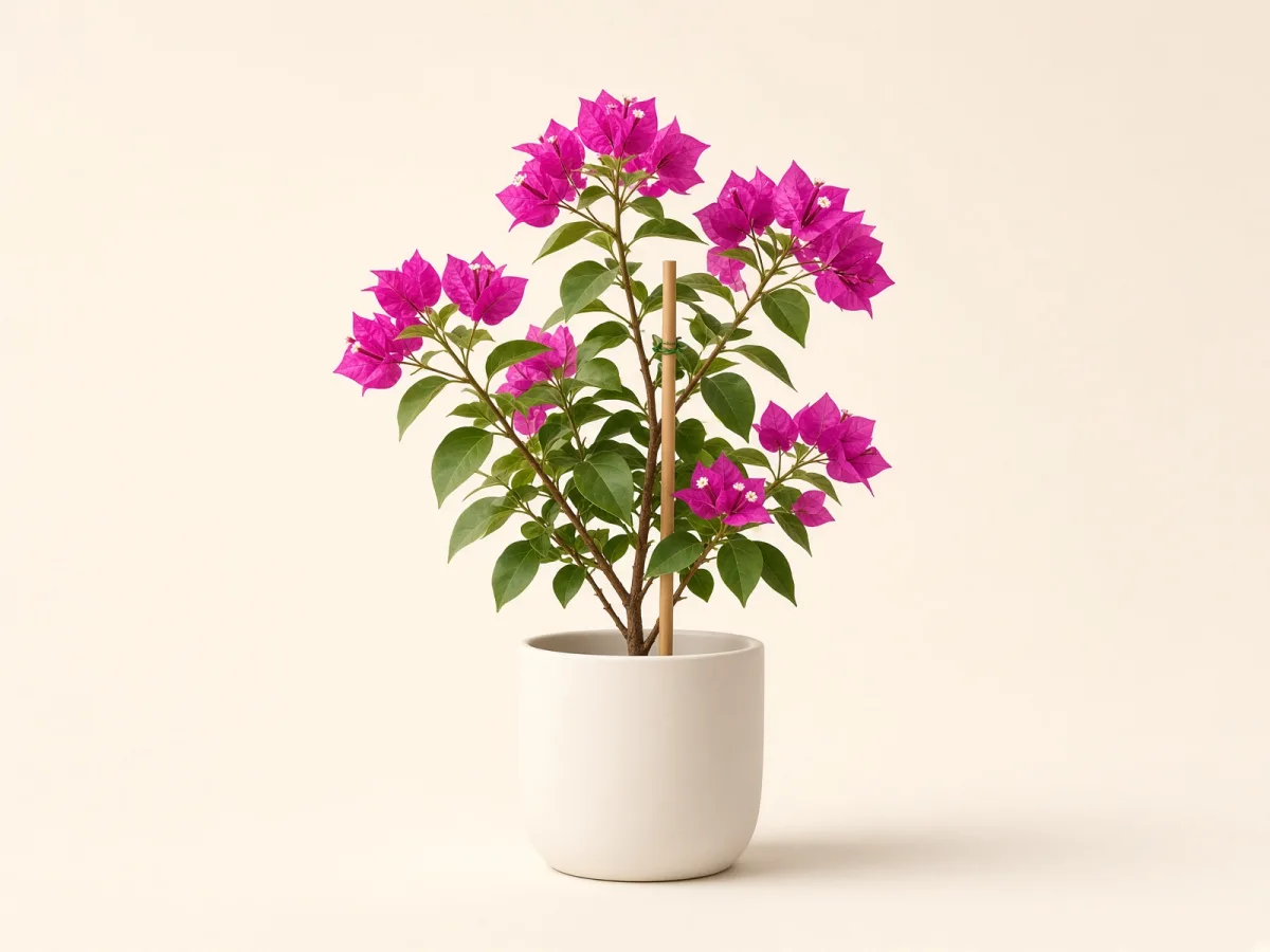 Buganvilla (Bougainvillea glabra) en maceta