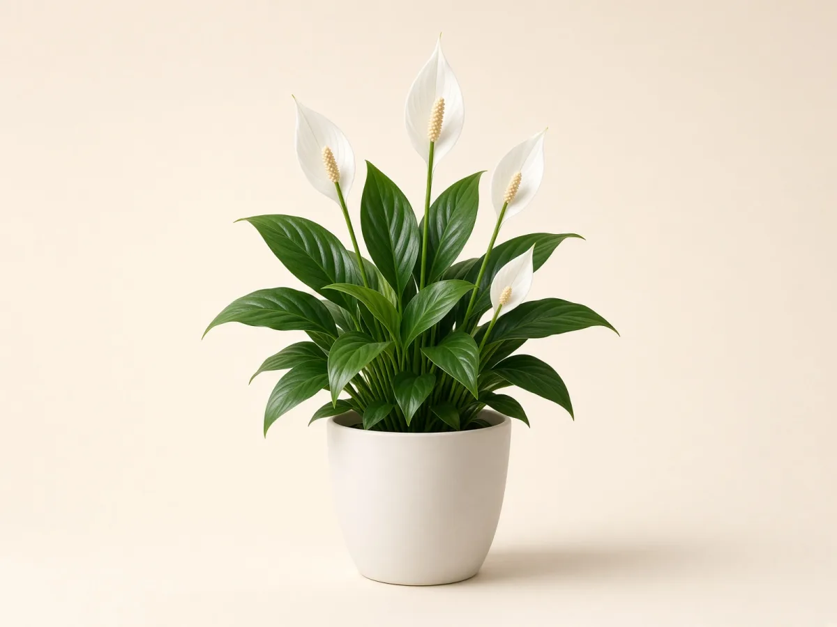Espatifilo (Spathiphyllum wallisii) en maceta