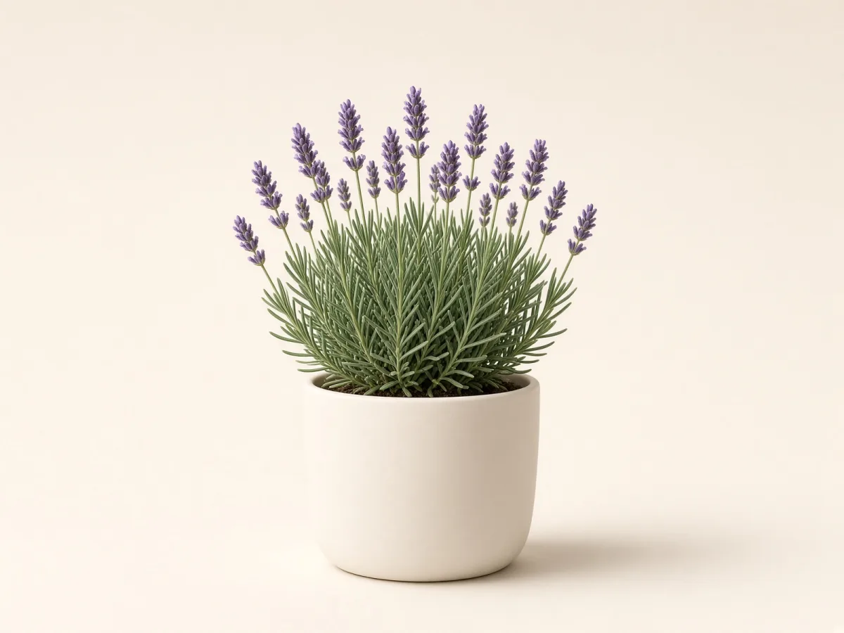 Lavanda (Lavandula angustifolia) en maceta